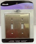 Amerelle 68TTGM Manhattan 2 Toggle Wallplate, Gun Metal Gray( 5 Pack). Fixed Price $21.99.