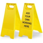 Pack 24" Height Blank Floor Sign Yellow A-frame Foldable Caution Stick.... Fixed Price $69.99.