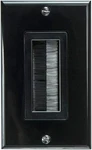 Vanco 120818X Decor Style Brush Bulk Cable Wall Plate (black) Gang. Fixed Price $16.20.