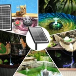 10W Solar Fountain Pump With 16 Nozzles, 4400MAH Battery & Colorful Led Lights. Fixed Price $42.99.