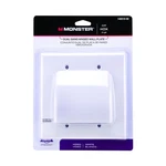 Monster Just Hook Up White 2 Gang Plastic Cable/telco Wall Plate. Fixed Price $12.99.
