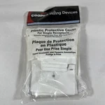 Cooper Wiring Devices Single Receptacle/switch Protective Cover - S1961W White. Fixed Price $10.99.