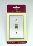 Baldwin Brass Classic Single Toggle Switch Plate Satin Nickel 4751-150. Fixed Price $9.95.