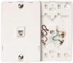 Leviton 40214-W White Jack Wall Mount Plate Type 630A 4C Telephone. Fixed Price $12.97.