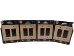Questech Somerset Cast Stone Sienna Double Rocker Wall Switch Plate Cover- 4PK. Fixed Price $49.00.
