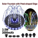 3.5W Solar Fountain Powered Pump With Led Light For Garden,pond, Pool DECOR,IPX8. Fixed Price $18.20.