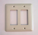 Brainerd 64081 Bisque Stamped Double Gfci Cover Plate. Fixed Price $9.49.