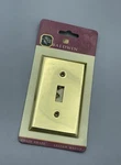 Baldwin Solid Brass Beveled Edge Switch Plate Nos 4751-030-CD Wall Cover. Fixed Price $17.50.