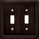 Brainerd 64409 Beaded Double Wall Switch, Venetian Bronze. Fixed Price $28.99.