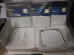 4 Yes Pcs Carlon Weatherproof Gang Blank Outlet Cover #E9802CM White. Fixed Price $12.99.