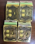 4 Vtg Amerock Carriage House Switch Receptacle Wall Plate Cover Nos C-9085-AE. Fixed Price $49.99.