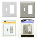 1 Toggle Rocker Decora Combination Outlet Switch Wall Plate Cover Nickel Lot. Fixed Price $9.99.