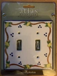 Atlas Homewares Elba Lemon Double Toggle Wall Plate. Fixed Price $11.99.