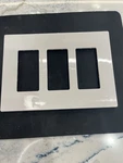 Cooper Wiring Devices Aspire 9523WS 3-GANG Screwless Wall Plate White Satin New. Fixed Price $6.00.