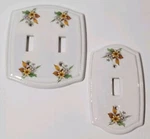 2 Vintage Porcelain Light Switch Covers Plate Floral Pattern Cottage Core Sweet. Fixed Price $22.99.