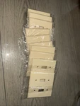Lot Of 10 Mulberry, 99072, Metal Switch Cover Toggle Wallplate, Ivory.. Fixed Price $70.00.