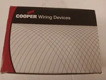 Cooper Wiring 2128W-BOX White Cable Wallplate Full Contractor's Of 25. Fixed Price $18.74.