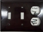 Combo 2 SWITCH/1 Recpt Plate Brown (various Qty) Free Shipping. Fixed Price $18.99.