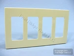 Leviton Ivory Decora Screwless 4-GANG Wallplates Gfci Gfi Cover 80312-I 10-PACK. Fixed Price $52.24.