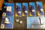 Seymour Legrand, 7 Type F Video Connectors 14 Blank Inserts Cat 5E RJ-45 Jack. Fixed Price $18.50.