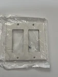 Leviton 80409-W 2 Gang Decora Wallplate, White. Fixed Price $9.50.