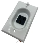 Mulberry 40582 Clock Hanger Outlet Smooth White Semigloss 15A-125V Made In Usa. Fixed Price $13.58.