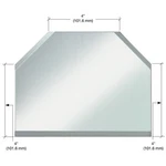 Crl Clear Mirror Glass 4" T-connector Beveled 3 Sides BM2T4. Fixed Price $18.00.