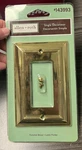 Allen + Roth Wall Plate Polished Brass -single Decorator #143993. Fixed Price $7.00.