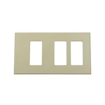 Lightolier Controls FB3SSLAL Multi-gang, 3-GANG Faceplate Wall Plate, Almond. Fixed Price $26.99.