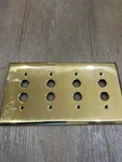 Rejuvenation Push Button Switch Light Plate Cover Quad Brass Nickel Bronze Black. Fixed Price $22.00.