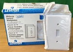 New Case Of 10 Leviton 1-GANG Midway Switch Wallplates * White 132-80501-WMP. Fixed Price $10.00.