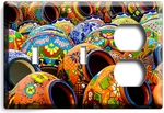Mexican Talavera Pottery Light Switch Outlets Wall Plates Southwestern Art Decor. Fixed Price $25.19.
