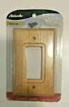 New Amerelle Decor Line Model 4025R Solid Oak Wood Switchplate Rocker / Gfci. Fixed Price $8.95.