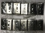 Pass & Seymour Stainless Steel 2-GANG 2-SWITCH Wall Plate SS2 Lot Of 10 Nos. Fixed Price $46.31.