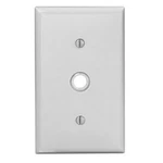 3PC Leviton 80718-W Phone/cable Wallplate, 1-GANG, .406" Hole, White. Fixed Price $20.82.