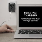 Conair Fast Charge Universal Travel Adapter - Black. Fixed Price $35.72.