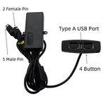 Kaidi 4 Button Switch Hand Control Model KDH120-003 With Usb For Power Recliner. Fixed Price $34.99.