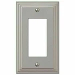 Hampton Bay 1 Rocker Wall Plate Tiered Steps Nickel Cast #84RNHB - New. Fixed Price $7.55.