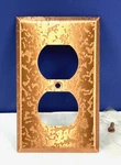 Vintage Duplex Receptacle Outlet Cover Wall Plate Antique Copper New SP204C. Fixed Price $7.95.