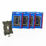 Leviton 89601-ASP Antique Silver 1-GANG Toggle Metal Oversize Wallplates 5-PACK. Fixed Price $25.99.