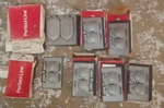American Electric Perfect-line Outdoor Duplex Outlet Cover Lot WR100-C 728A. Fixed Price $44.99.