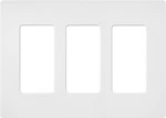 Lutron Claro Gang Decorator/rocker Wallplate, Satin, Snow SC-3-SW (1-PACK). Fixed Price $24.99.