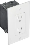 Legrand Onq Duplex Power Kit (F7526) With Tamper-resistant Outlet, Metal Junct. Fixed Price $42.99.