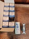 Nos Vtg General Electric GE5041-2 Ivory Single Pole Switches 5A-250 10A-125VT. Fixed Price $25.00.