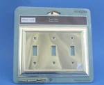 K238H1 Allen & Roth 3-GANG Polished Brass Standard Toggle Wall Plate 140209 New. Fixed Price $6.99.