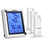 Vivosun Digital Thermometer And Hygrometer W/ 3 Remote Sensors, Indoor Outdoor. Fixed Price $22.39.