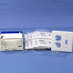 Eagle 2138W White 2-GANG Toggle Duplex Plastic Standard Wallplate Cover 10-PACK. Fixed Price $14.99.