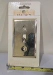 Baldwin Brass Gold Traditional Single Toggle Switch Wall Plate. Fixed Price $12.00.