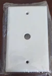 Eagle White Telephone Coaxial Cable Thermoset Wallplate Cover .375" Hole 2128W. Fixed Price $8.88.