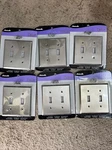 Amerelle 68TTGM Manhattan 2 Toggle Wallplate, Gun Metal Gray (6PK). Fixed Price $22.98.
